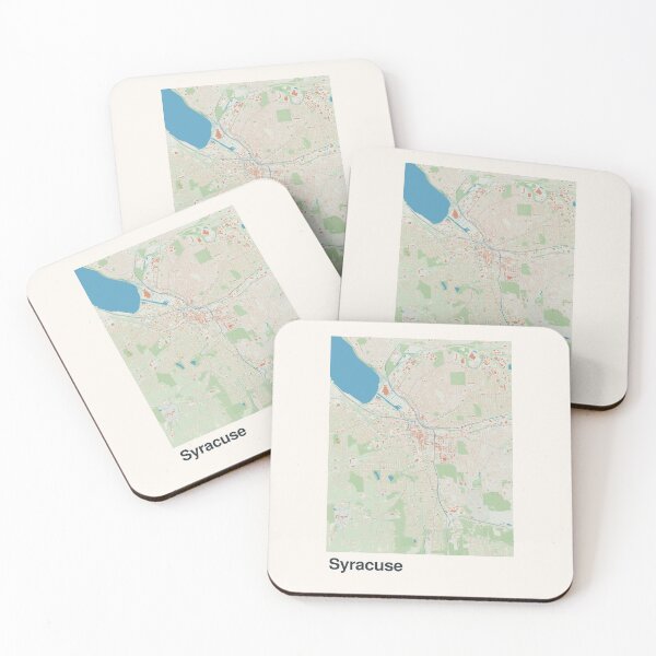 Item preview, Syracuse Minimalistic Map Art designed and sold by MapsNerd.