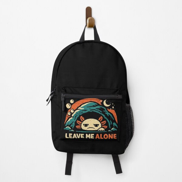 Item preview, Leave Me Alone – Moody Axolotl Retro Illustration designed and sold by Dogandesighn.