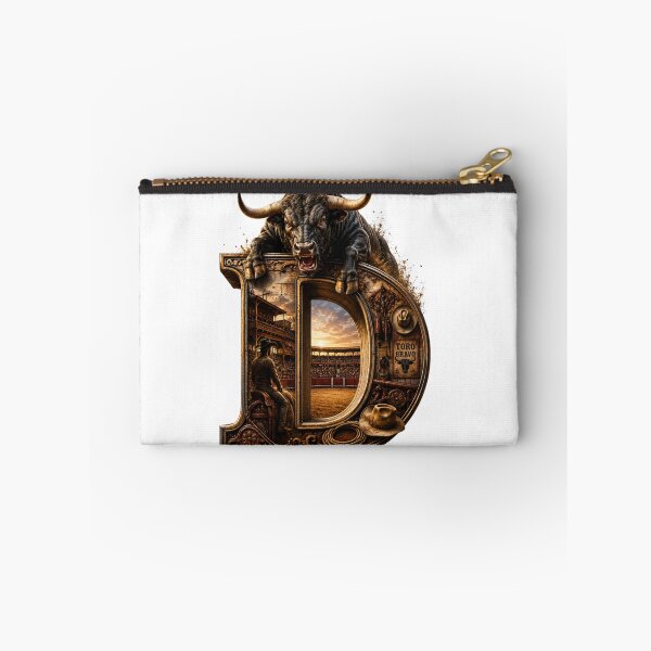 Item preview, Fierce Black Bull Letter D Toro Bravo Western Art  designed and sold by LC&LCPlatform.
