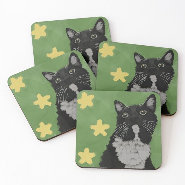 Item preview, Tuxedo Cat sticker/poster designed and sold by Kayleestudios.