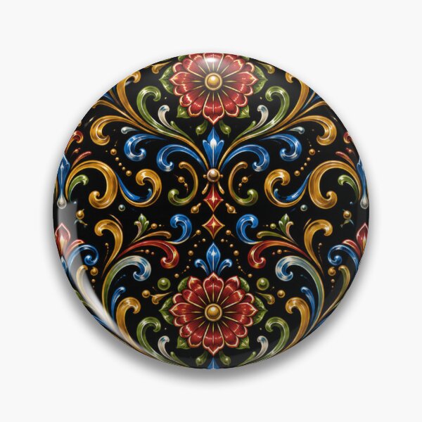 Item preview, Pattern of Flowers and Scrolls – Argentine Port Art designed and sold by Esencia Argentina.