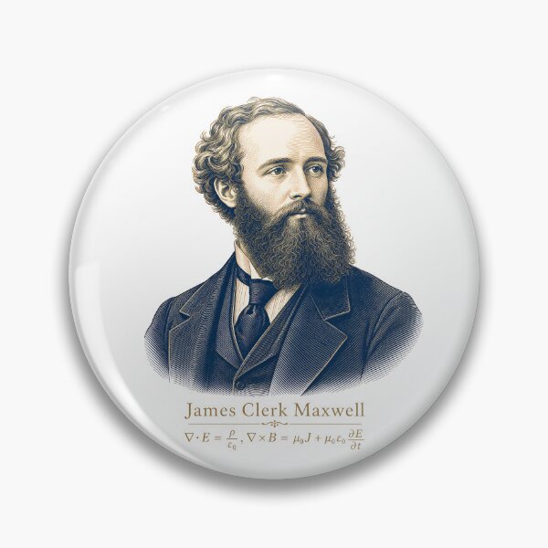 Artikelvorschau, James Clerk Maxwell — Electromagnetic Fields | Science Heroes entworfen und verkauft von Art&Fun.
