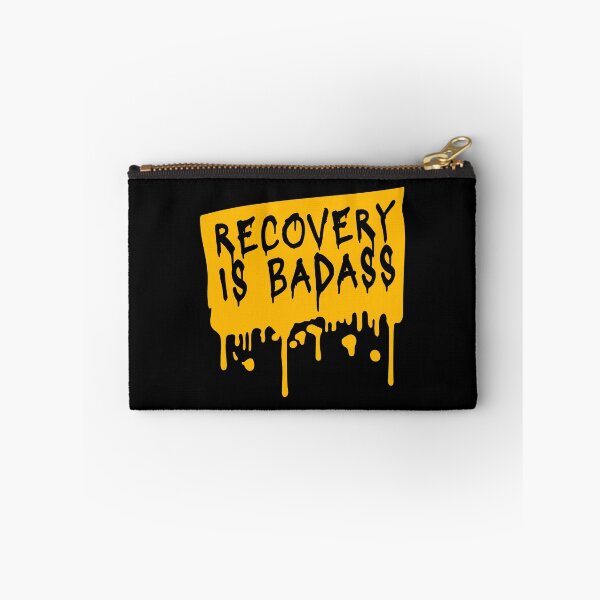 Item preview, Recovery Is Badass Strong Recovery Motivation Logo designed and sold by shirt-o-mat.