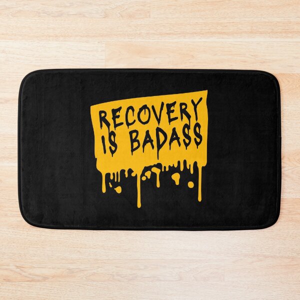 Item preview, Recovery Is Badass Strong Recovery Motivation Logo designed and sold by shirt-o-mat.