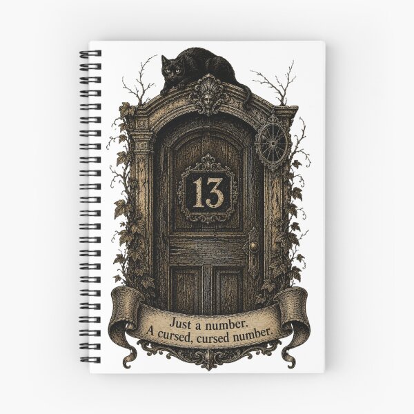 Item preview, A Cursed Cursed Number — Gothic Door 13 Halloween designed and sold by Qorvun.