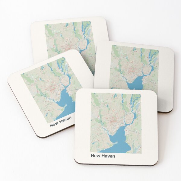 Item preview, New Haven Minimalistic Map Art designed and sold by MapsNerd.