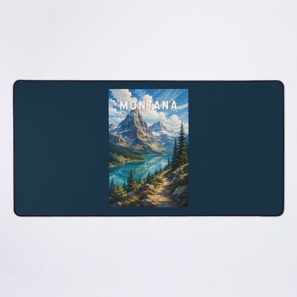 Item preview, Montana Illustration Travel Art Vintage designed and sold by KrisSidDesigns.