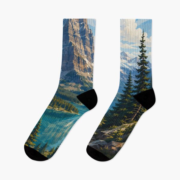 Item preview, Montana Illustration Travel Art Vintage designed and sold by KrisSidDesigns.