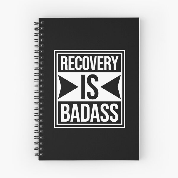 Item preview, Recovery Is Badass Strong Recovery Motivation Logo designed and sold by shirt-o-mat.