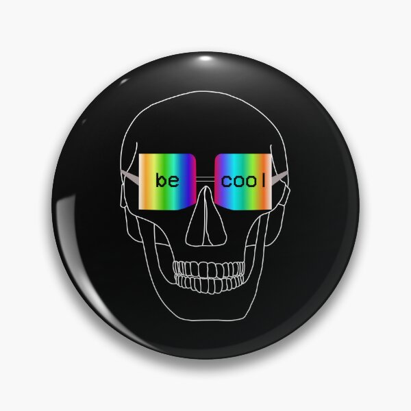 Item preview, Be Cool Rainbow Sunglasses Skull Line Art designed and sold by laxmanrajart.