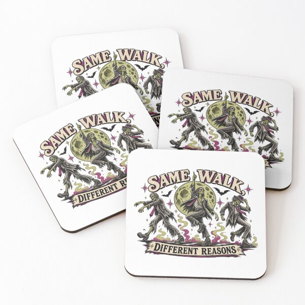 Item preview, Same Walk Different Reasons — Zombie Disco Trio Halloween designed and sold by Qorvun.