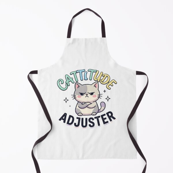 Item preview, Cattitude Adjuster - Funny Grumpy Cat Quote designed and sold by PrintforDesign.