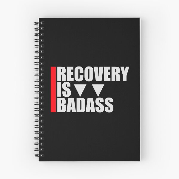 Item preview, Recovery Is Badass Strong Recovery Motivation Logo designed and sold by shirt-o-mat.