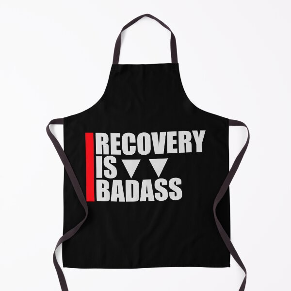 Item preview, Recovery Is Badass Strong Recovery Motivation Logo designed and sold by shirt-o-mat.