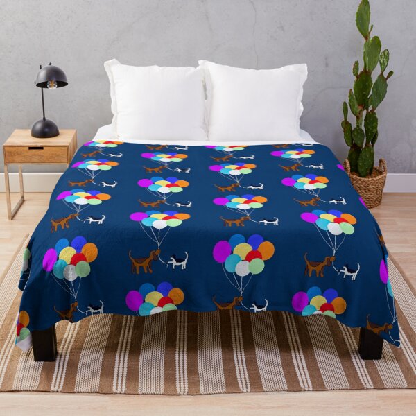 Item preview, Dog and Cat with Balloons designed and sold by Elaine M Hayward .
