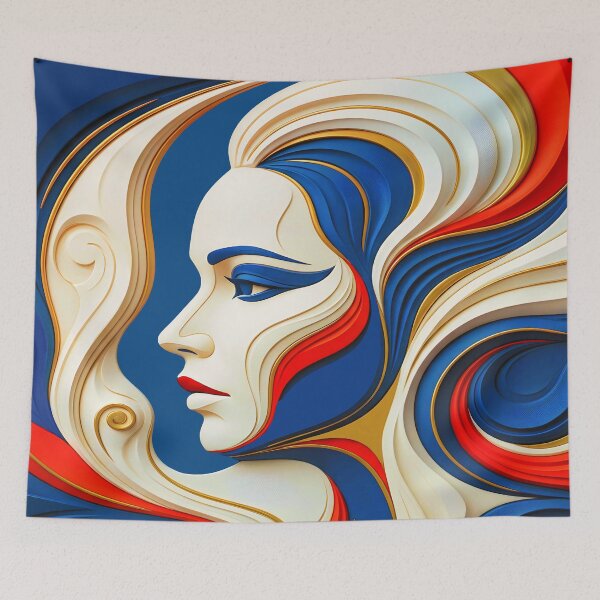 Item preview, Elegant Surreal Facial Silhouette Of Jennifer Lawrence 1 designed and sold by DigitalandPhoto.