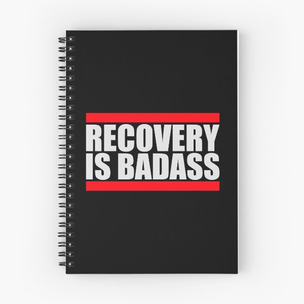Item preview, Recovery Is Badass Strong Recovery Motivation Logo designed and sold by shirt-o-mat.