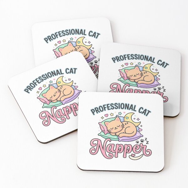 Item preview, Professional Cat Napper - Cute Sleepy Cat Quote designed and sold by PrintforDesign.