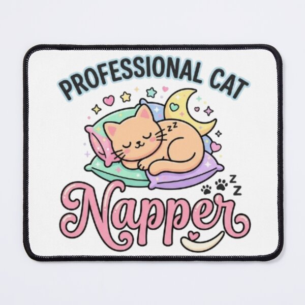 Item preview, Professional Cat Napper - Cute Sleepy Cat Quote designed and sold by PrintforDesign.