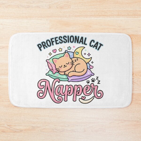 Item preview, Professional Cat Napper - Cute Sleepy Cat Quote designed and sold by PrintforDesign.
