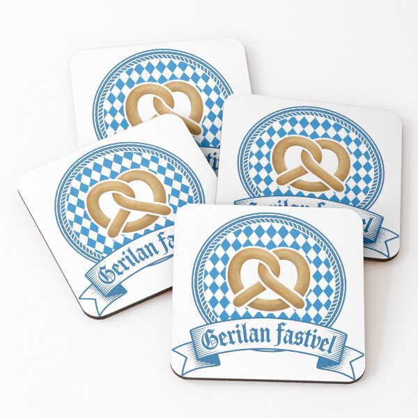 Item preview, Pretzel Festival Emblem Blue Diamond Badge Design designed and sold by KRStyleClub.