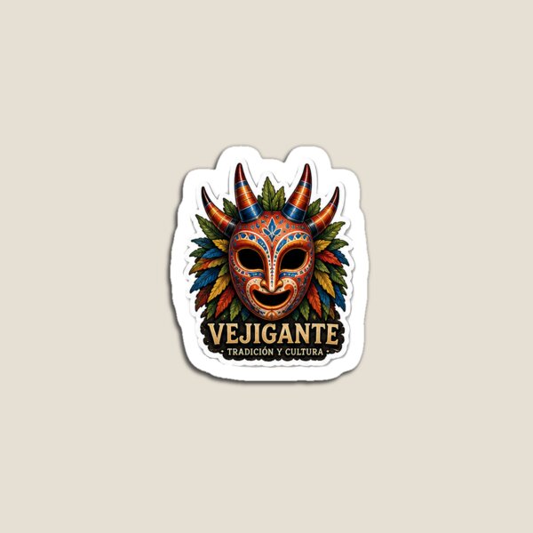 Item preview, Vejigante mask sticker designed and sold by ThingsbyEesh.
