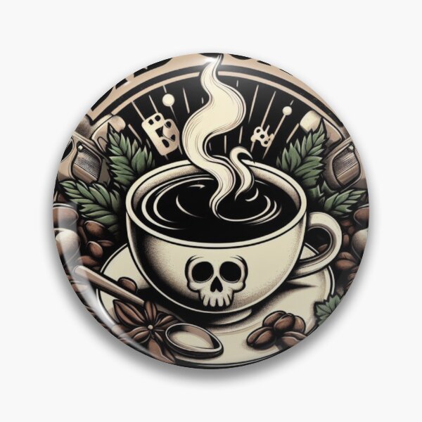 Item preview, Grumpy Skull – Don't Talk to Me Before Coffee designed and sold by RKWSHOP.