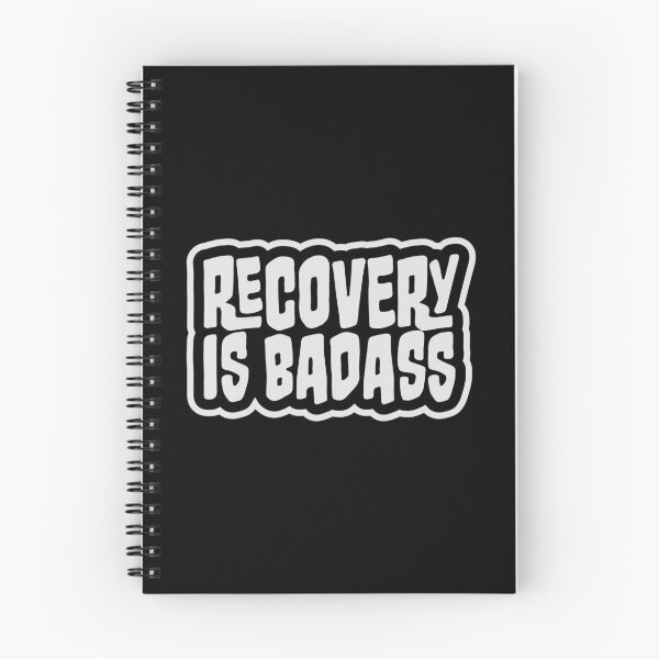 Item preview, Recovery Is Badass Strong Recovery Motivation Logo designed and sold by shirt-o-mat.