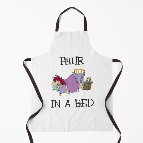 Item preview, Four In A Bed Cartoon III (on White) designed and sold by PawsitiveMum3.