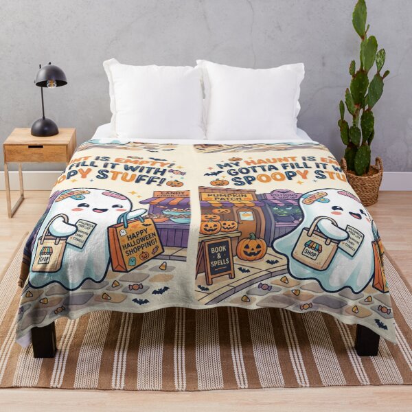 Item preview, Off To Shopping Cute Ghost Funny Retail Therapy Art designed and sold by NikBrin Prevail .