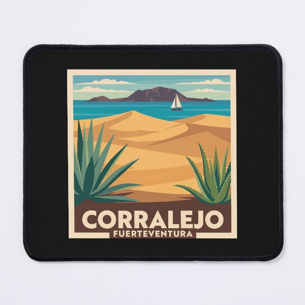 Item preview, Corralejo Fuerteventura Retro Travel Poster designed and sold by MavtM.