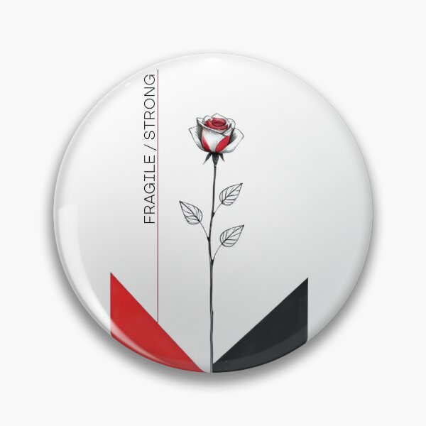Item preview, Minimalist Geometric Rose Fragile Strong Art designed and sold by SPG.