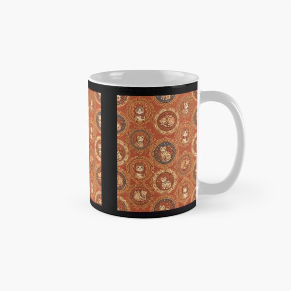 Item preview, Ornate Medieval Cat Circle Pattern designed and sold by amusefullife.