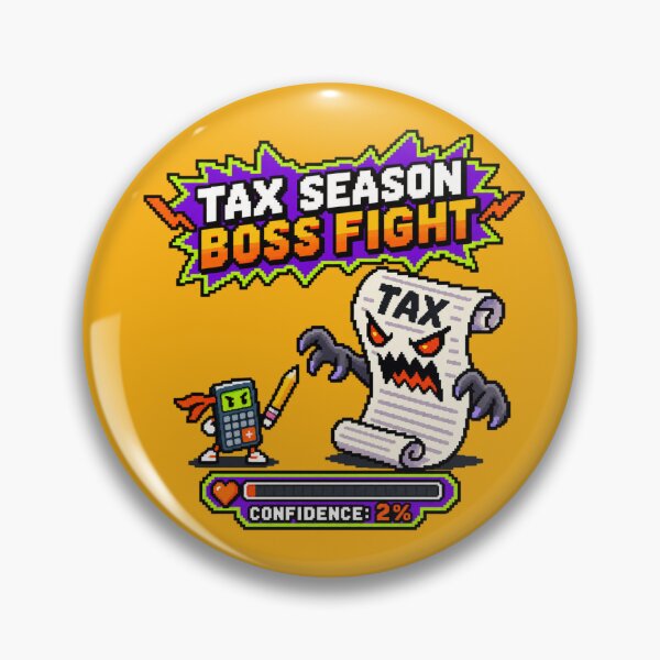 Item preview, TAX SEASON BOSS FIGHT designed and sold by BRIGHT BITS BOUTIQUE.