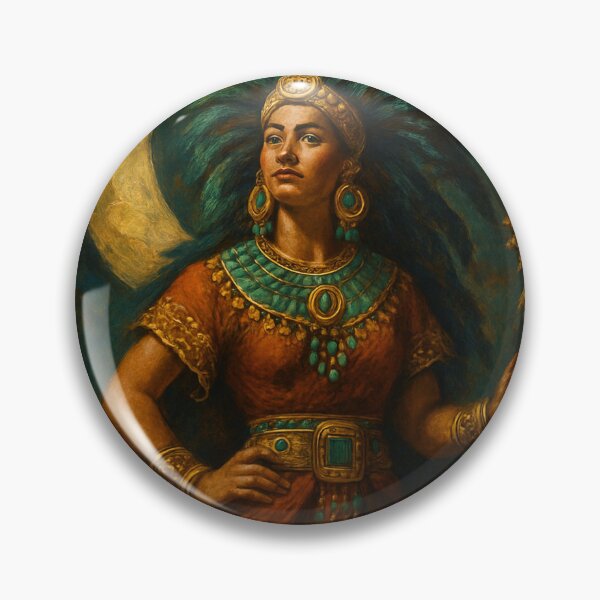 Item preview, Coyolxauhqui — Mexica Moon Goddess Art designed and sold by PixelBrujeria.