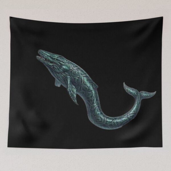 Item preview, Mystic Whale Serpent Hybrid Surreal Ocean Art designed and sold by AfresStudio.