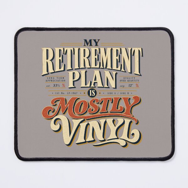Item preview, My Retirement Plan Is Mostly Vinyl Funny Record Collector Shirt designed and sold by Golden Era Studio.