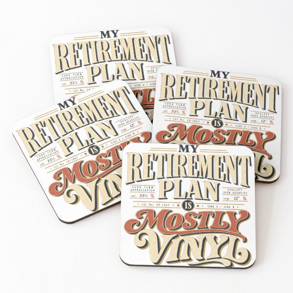 Item preview, My Retirement Plan Is Mostly Vinyl Funny Record Collector Shirt designed and sold by Golden Era Studio.