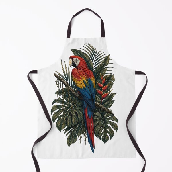 Item preview, Scarlet Macaw Tropical Jungle Wildlife designed and sold by ARDELVEX STUDIO.