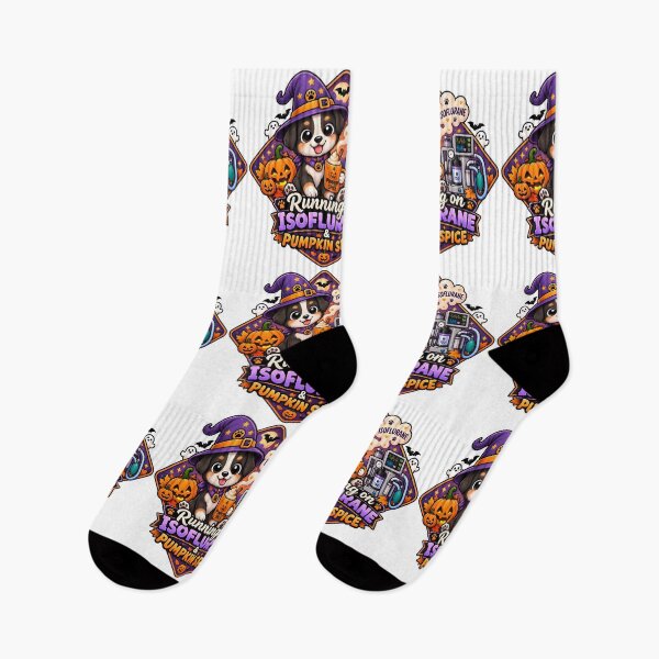 Item preview, Running on Isoflurane & Pumpkin Spice – Veterinary Anesthesia Halloween designed and sold by Bettybee00.