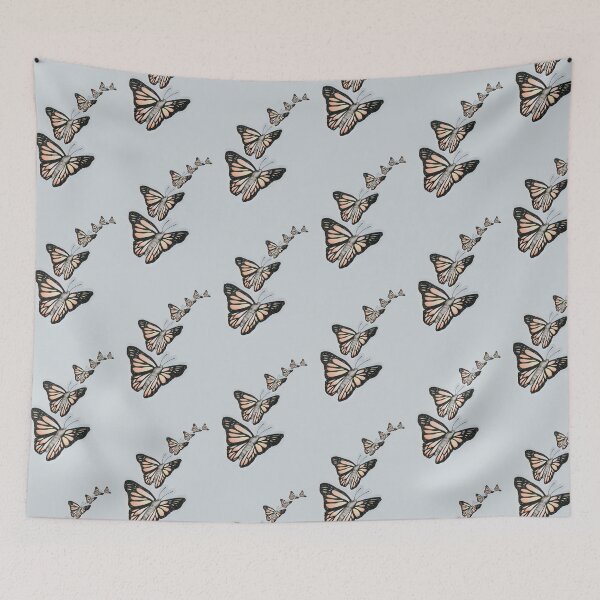 Item preview, Butterfly Arc, colored pencil digital collage designed and sold by GiSilver.