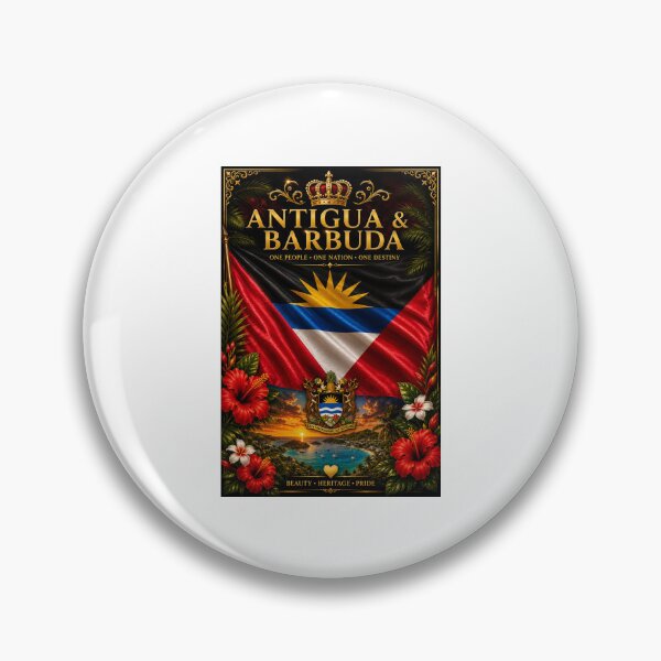 Item preview, Antigua & Barbuda | Caribbean Pride & Heritage Art designed and sold by     Crowned Canvas Studio ⭐ .