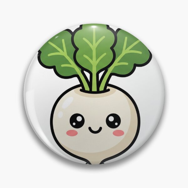 Item preview, Kawaii Happy Turnip Vegetable designed and sold by BigBarts11.
