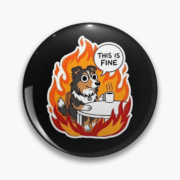 Item preview, Tricolor Australian Shepherd Blazing Room Art designed and sold by Flying Doggo.