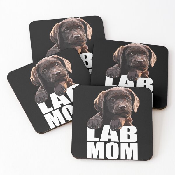 Item preview, Cute Chocolate Labrador Mom Puppy  designed and sold by Just-Arts-4U.