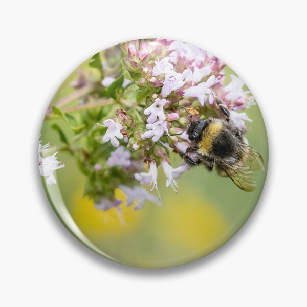 Item preview, bumblebee among yellow wildflowers designed and sold by little_macro_love.