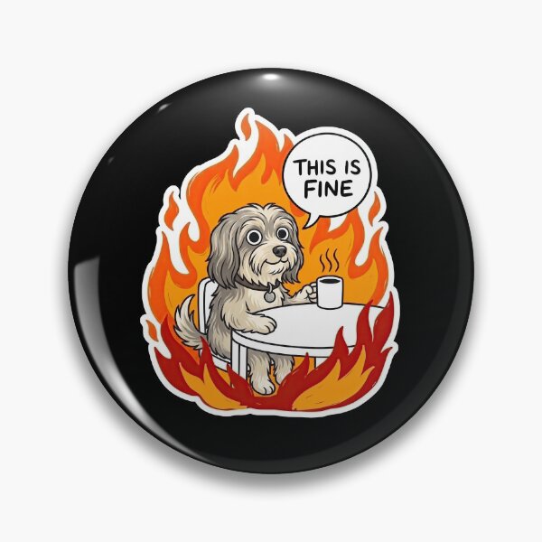 Item preview, Shih Tzu Fire Table Comic Illustration designed and sold by Flying Doggo.