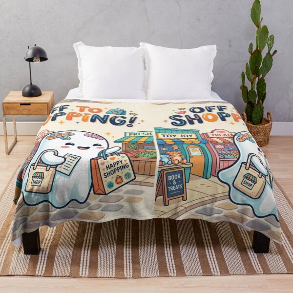 Item preview, Off To Shopping Cute Ghost Funny Retail Therapy Art designed and sold by NikBrin Prevail .