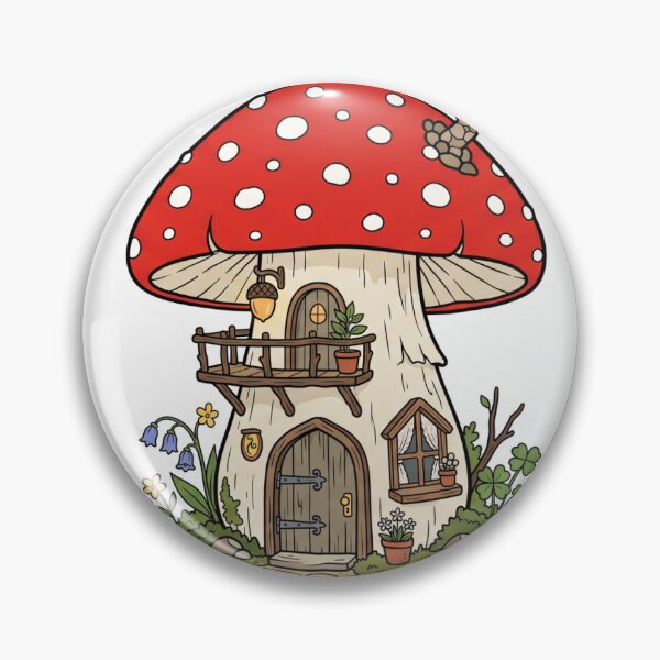 Item preview, Cozy Red Mushroom Fairy House designed and sold by BigBarts11.