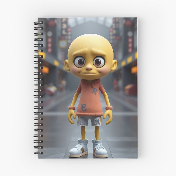 Item preview, Adorable Big Eyes Yellow Mascot Cartoon Art designed and sold by HappyPrintCo.